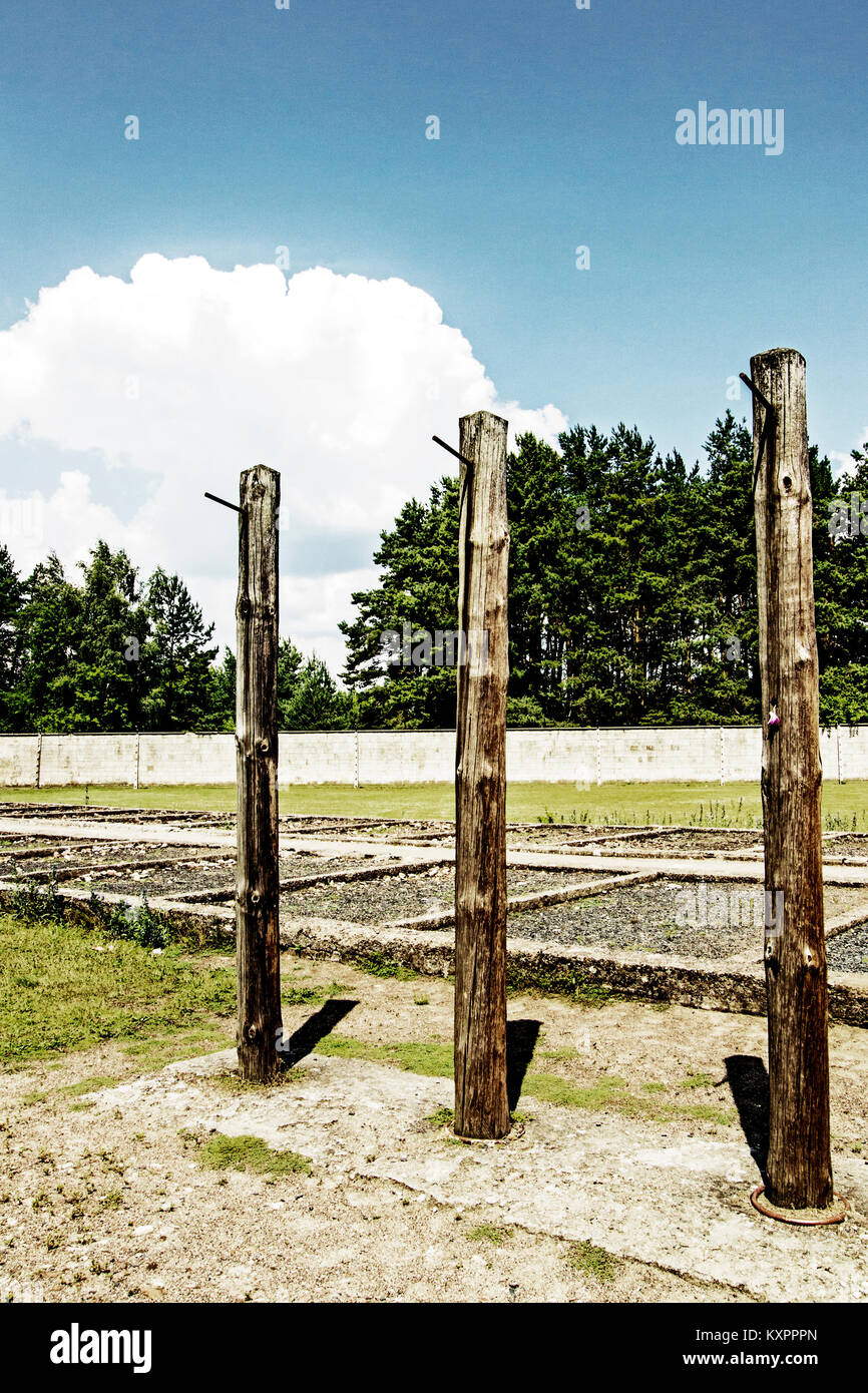 Concentration camp Sachsenhausen-Oranienburg, near Berlin; Konzentrationslager Sachsenhausen-Oranienburg Stock Photo