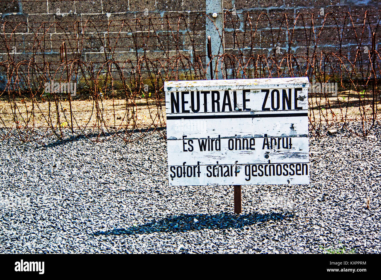 Concentration camp Sachsenhausen-Oranienburg, near Berlin; Konzentrationslager Sachsenhausen-Oranienburg Stock Photo