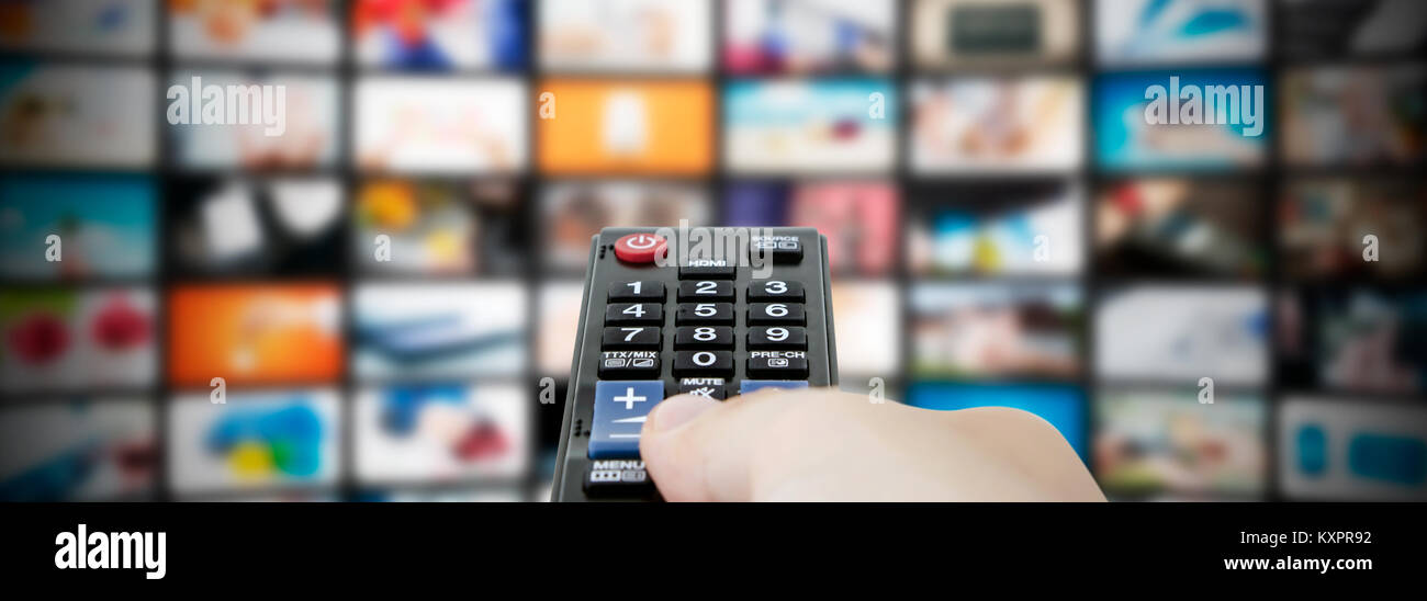 Multimedia Video Streaming Web Banner Background Television Wall