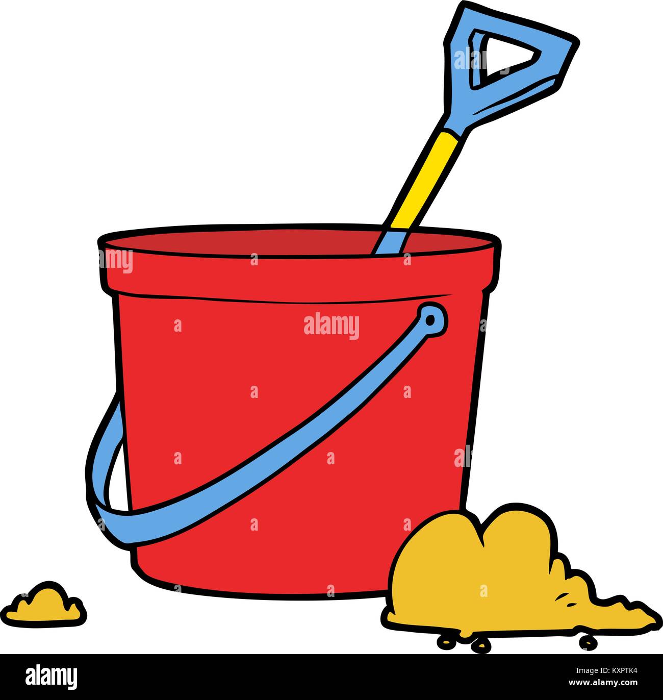 cartoon bucket and spade Stock Vector Image & Art Alamy