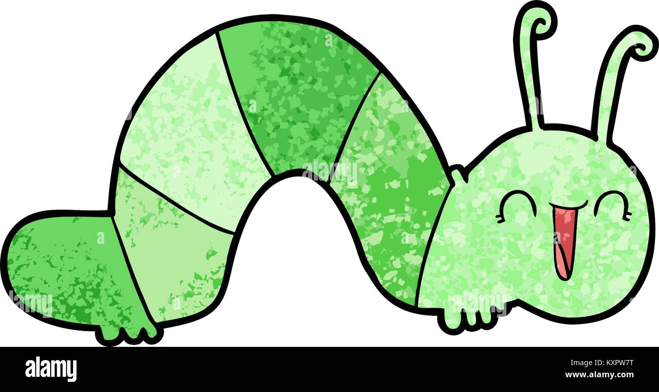 cartoon happy caterpillar Stock Vector Image & Art - Alamy