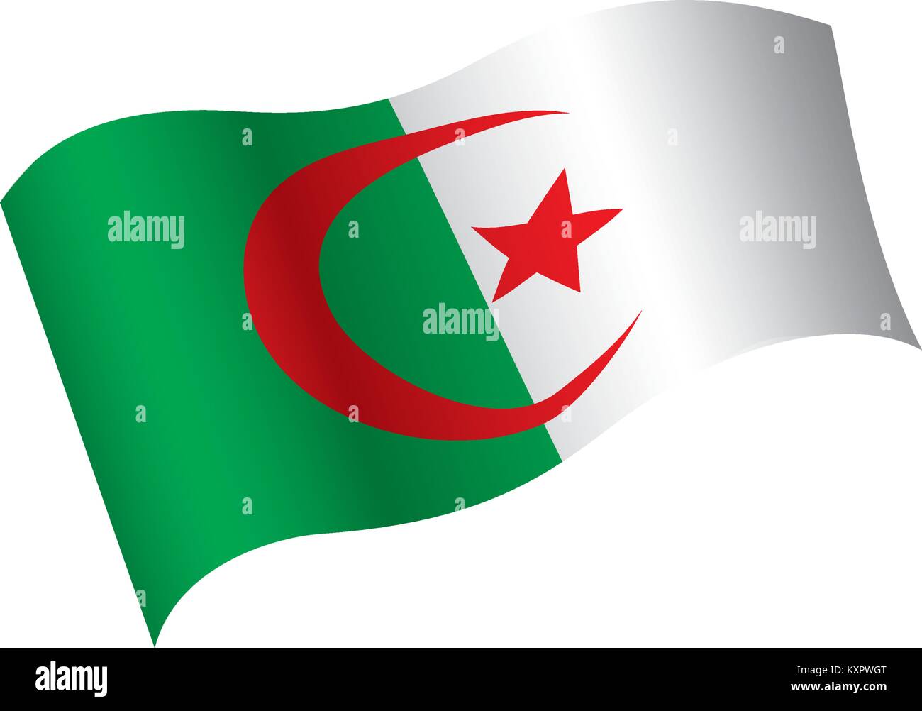 Algeria flag, vector illustration Stock Vector Image & Art - Alamy