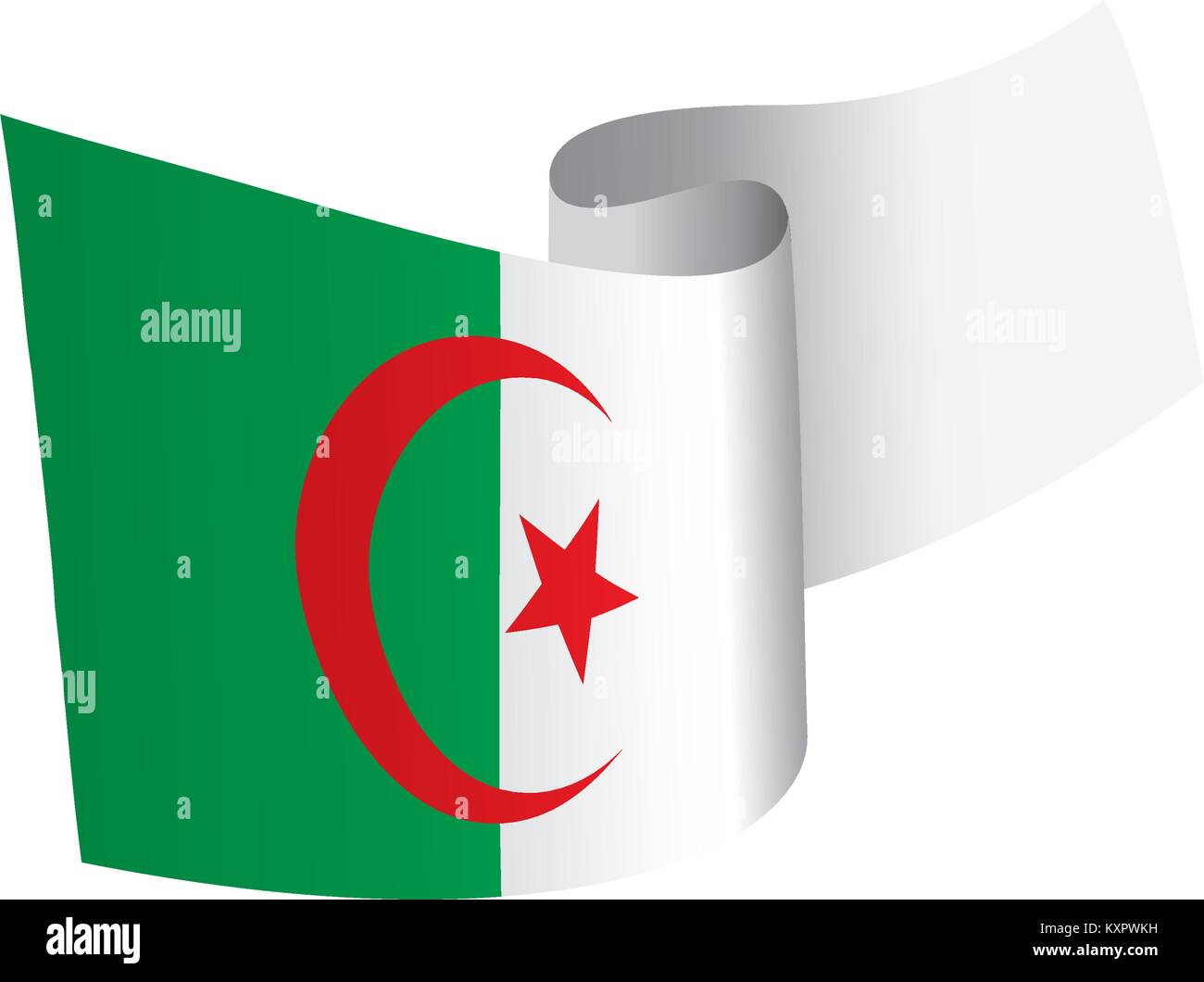 Algeria flag, vector illustration Stock Vector Image & Art - Alamy