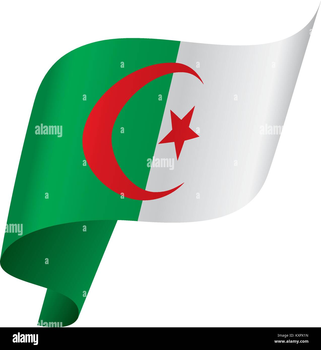 Algeria flag, vector illustration Stock Vector