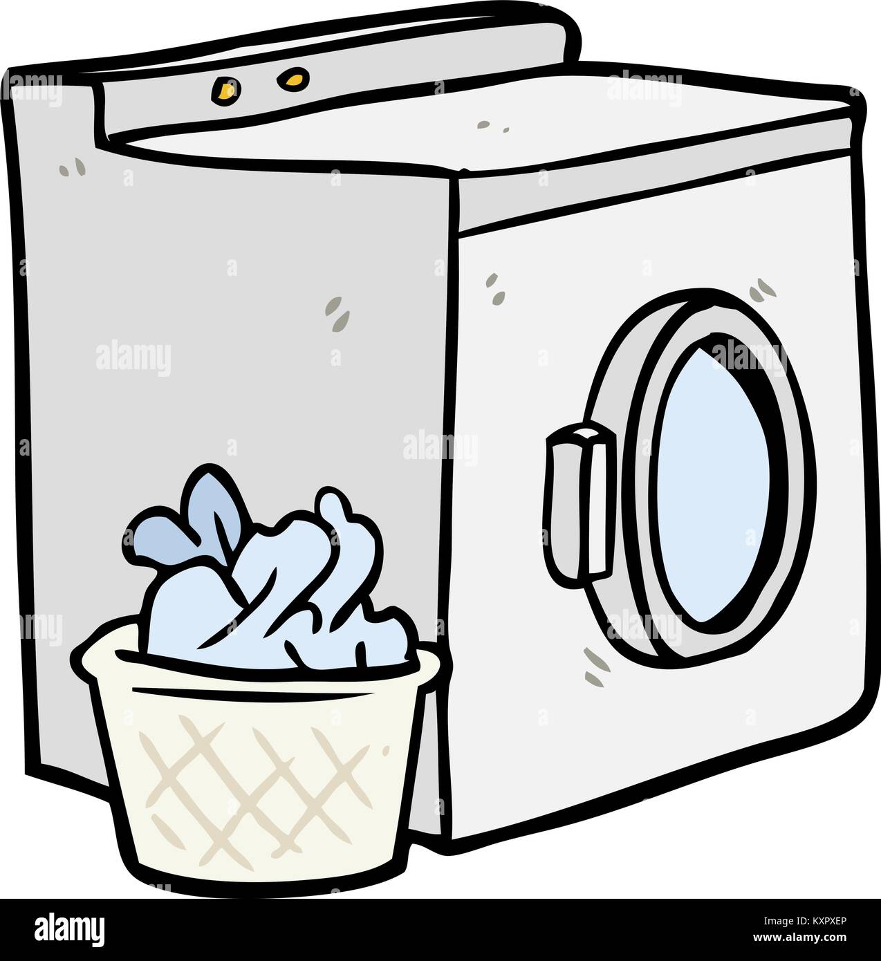 cartoon washing machine and laundry Stock Vector Image & Art - Alamy