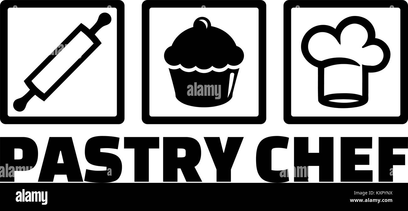 Pastry chef word with icons Stock Vector Image & Art Alamy