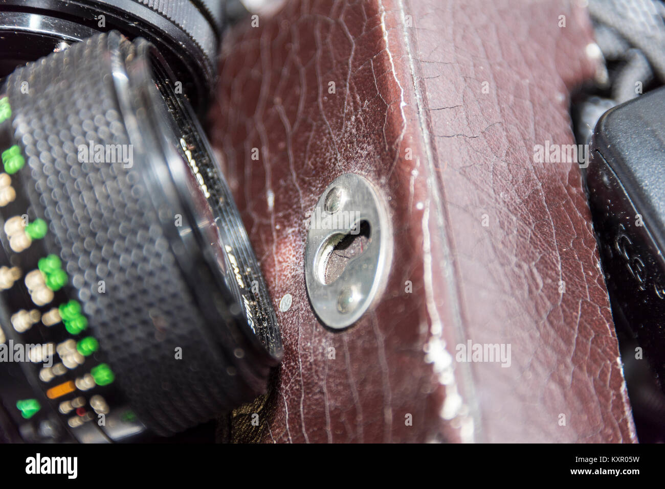 Vintage 35mm Film Cameras/Cases and Equipment Stock Photo Alamy