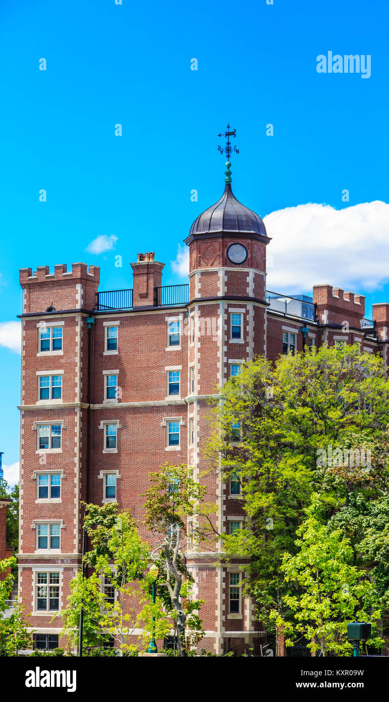 Cupola Topped Old Brick Building in Boston Stock Photo
