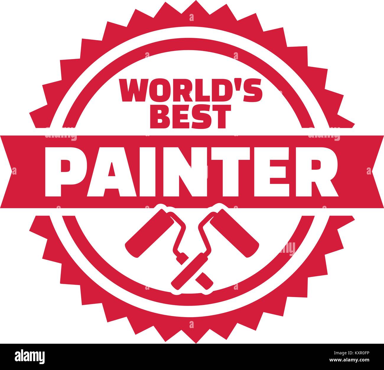 Worlds best painter emblem Stock Vector Image & Art Alamy
