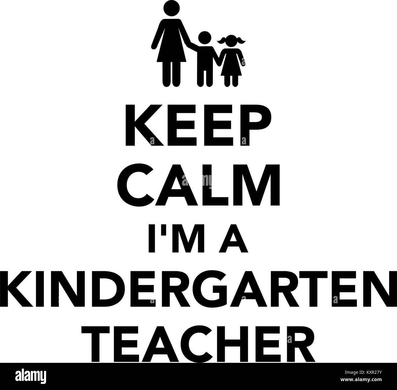 Kindergarten teacher Stock Vector Images Alamy