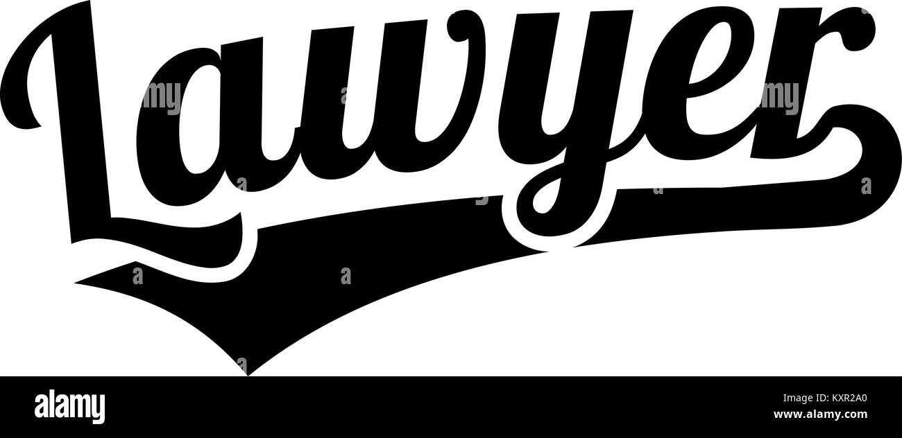 Lawyer word retro style Stock Vector Image & Art Alamy