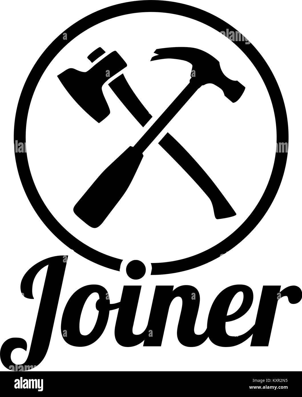 Joiner with crossed carpenter tools Stock Vector Image & Art Alamy