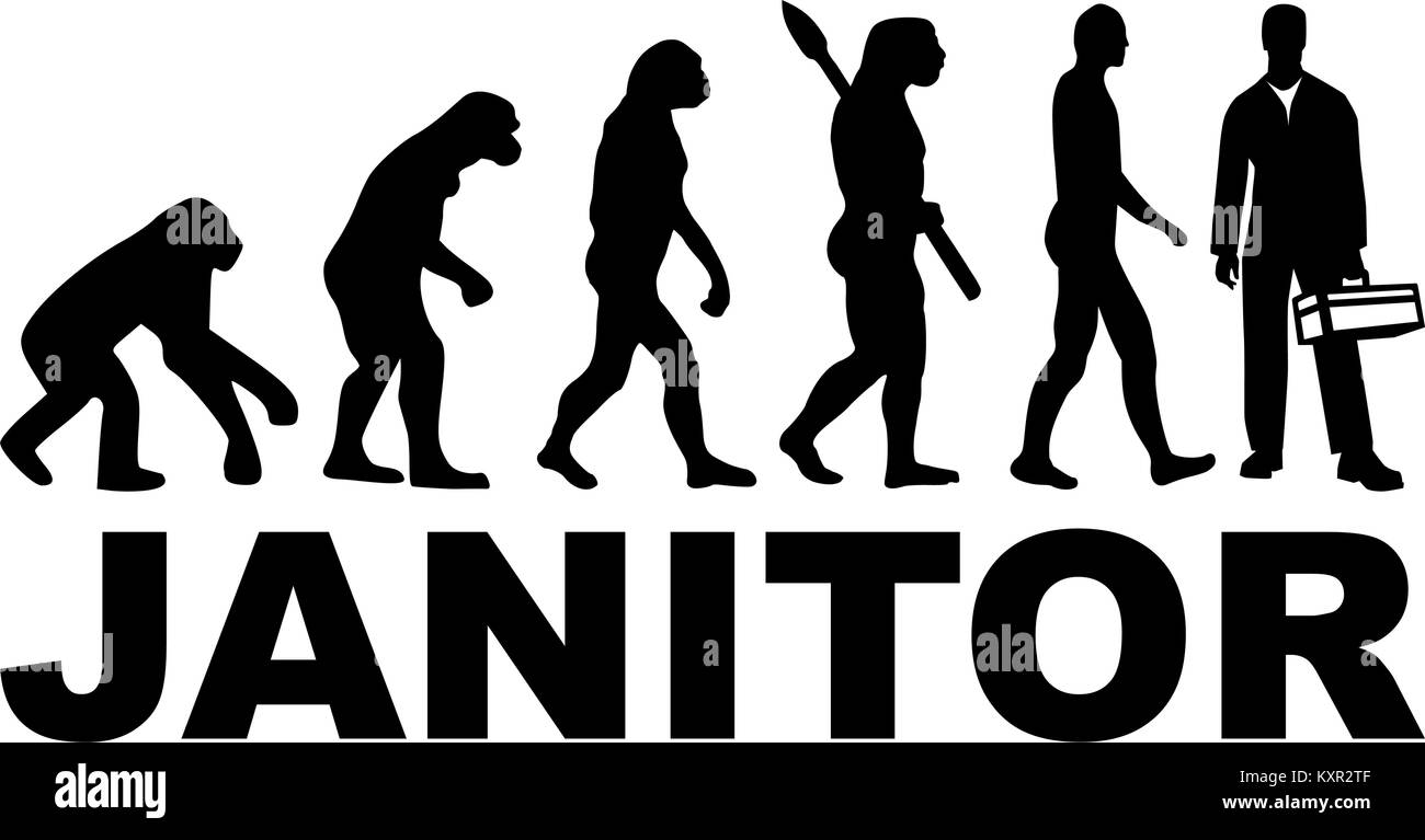 Evolution of a janitor with toolbox Stock Vector Image & Art Alamy