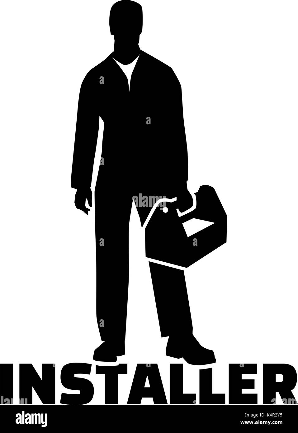 Service installer Black and White Stock Photos & Images Alamy