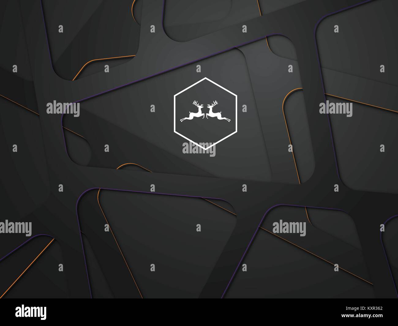 illustration of abstract line on black background vector Stock Vector ...