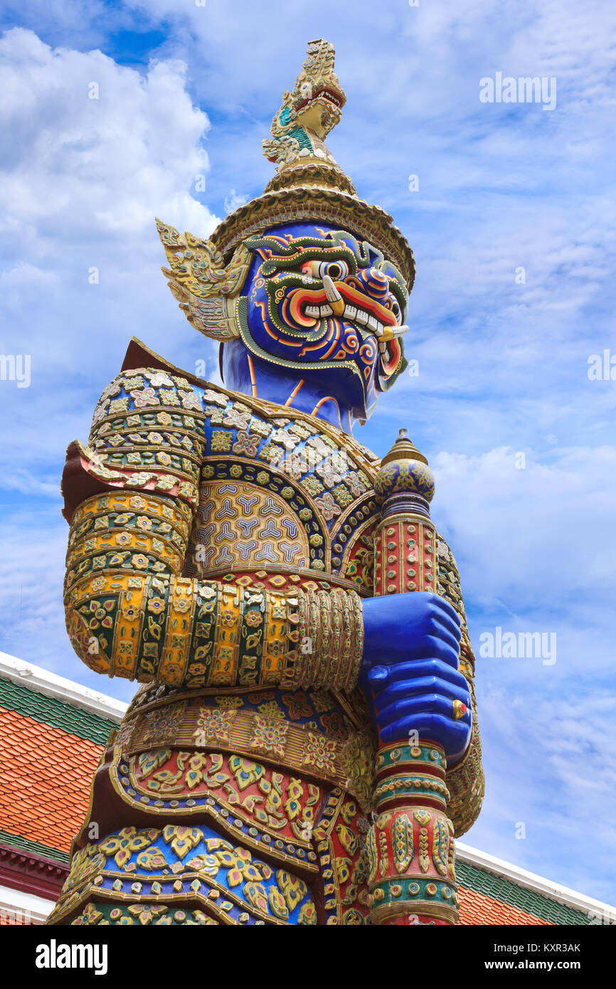Demon Guardian at Wat Phra Kaew, Temple of the Emerald Buddha, Bangkok