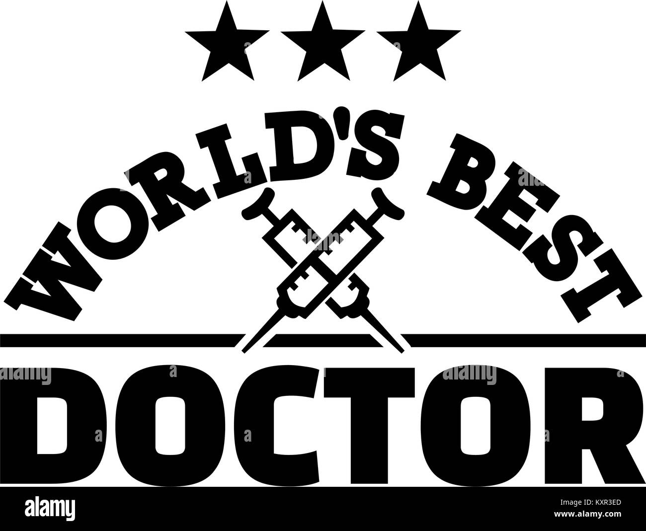 World's best Doctor with stars Stock Vector Image & Art Alamy