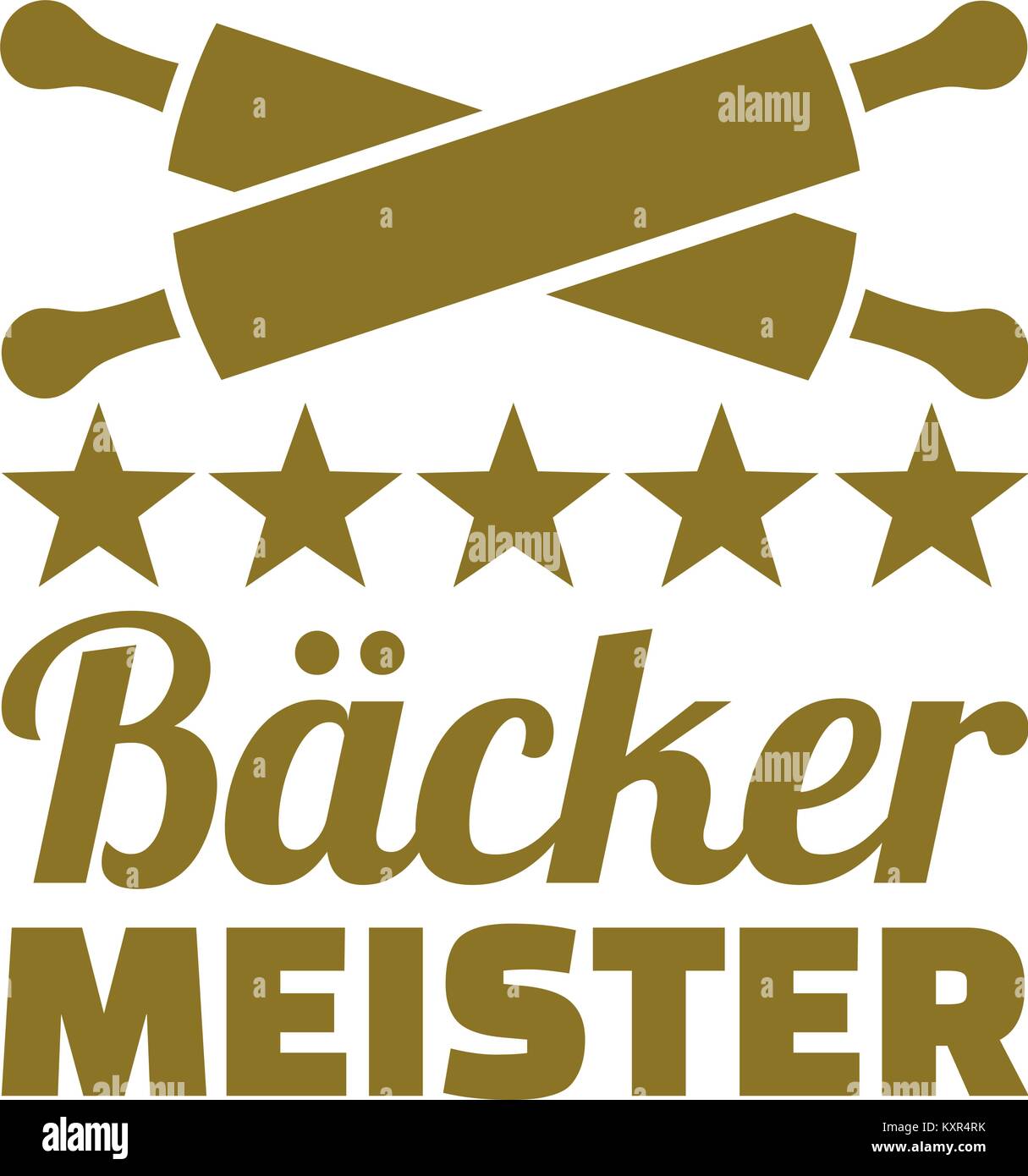 German baker master with rolling pins Stock Vector Image & Art Alamy