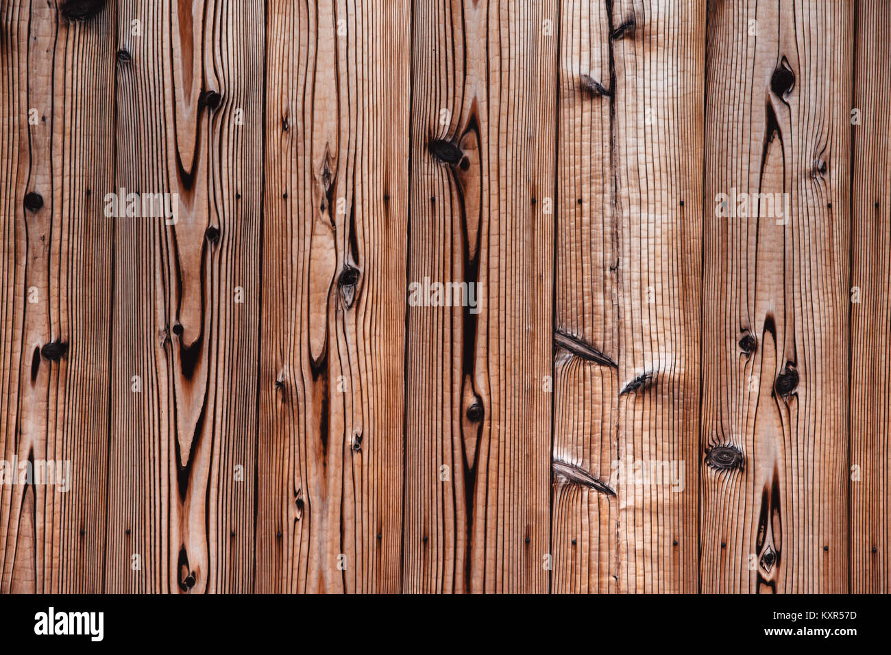 japanese pine wood wall pattern texture for background Stock Photo
