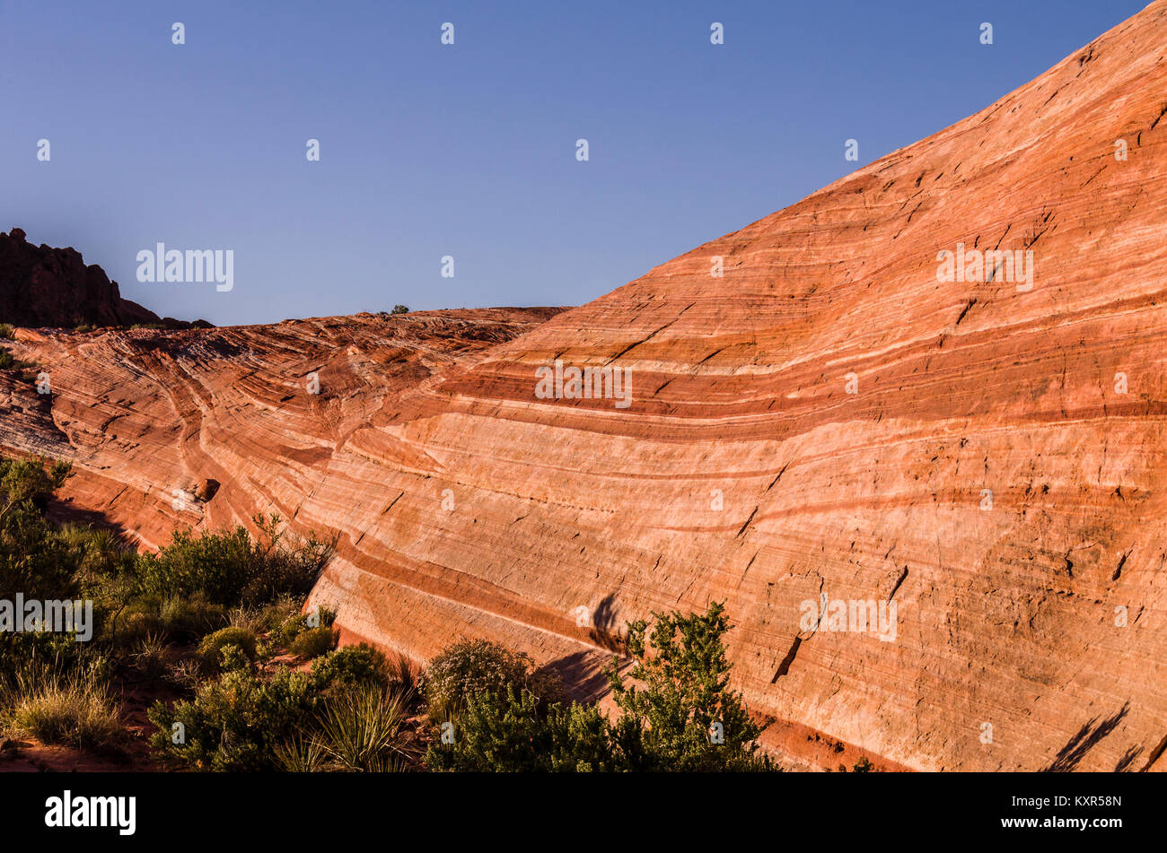 Fire Wave rock formation in Valley of Fire State Park. Las vegas ...