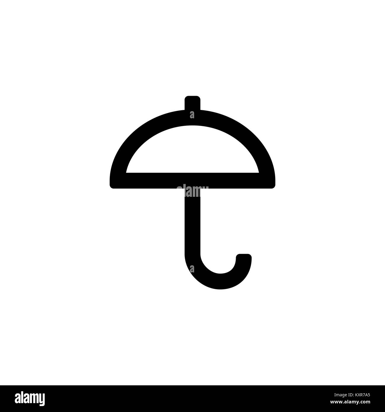 Umbrella icon for simple flat style ui design. Stock Vector