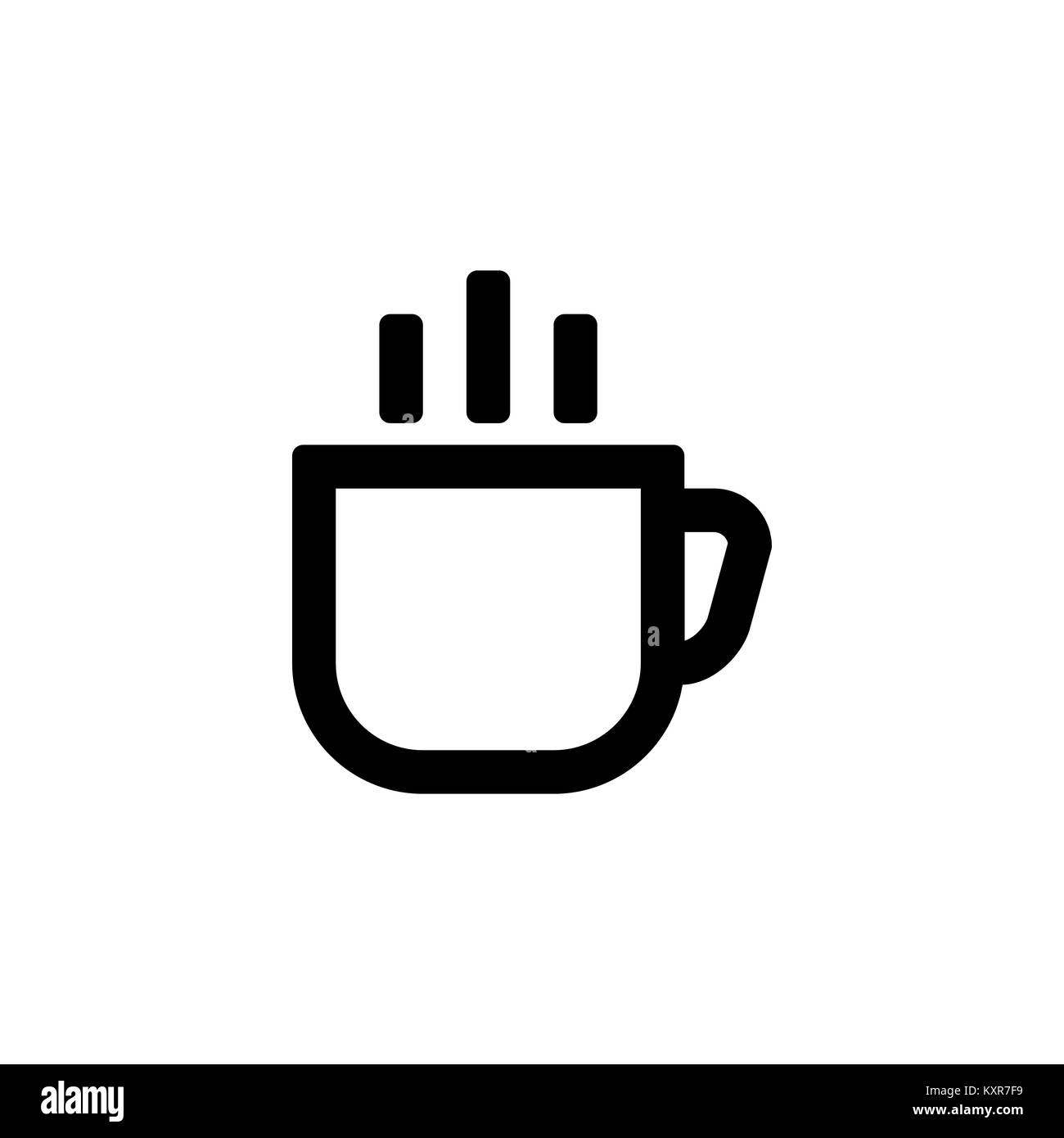 Coffee cup icon for simple flat style ui design Stock Vector Image & Art Alamy