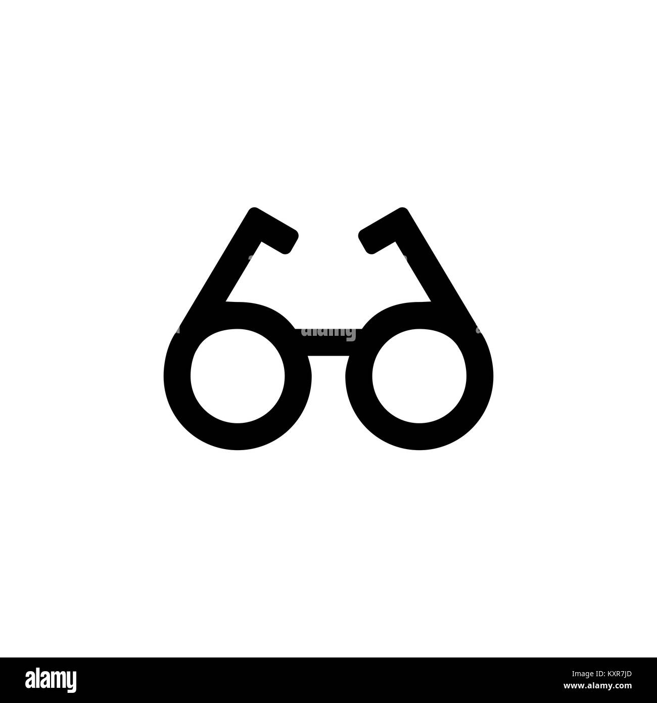 Eyeglasses icon for simple flat style ui design Stock Vector Image ...