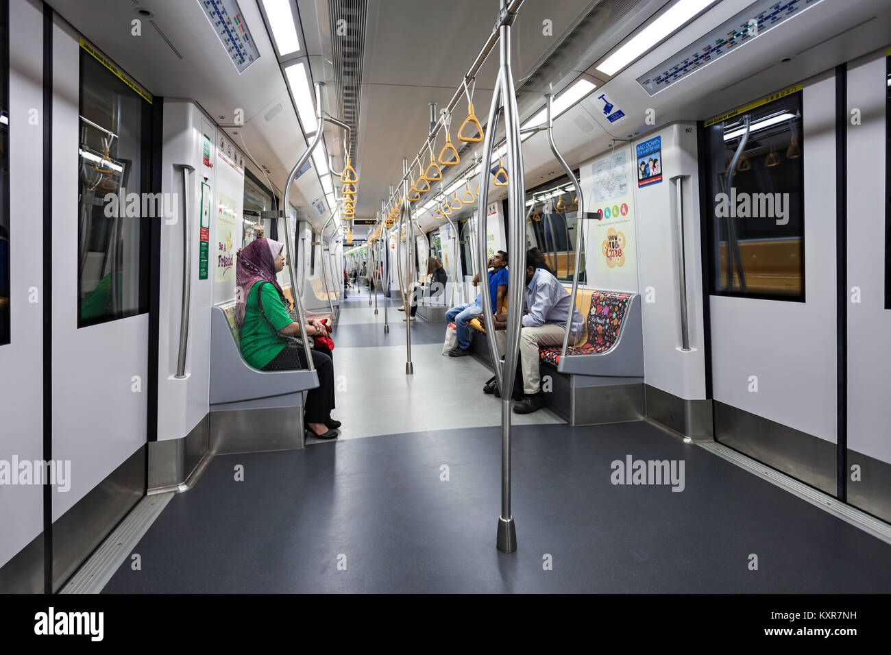 SINGAPORE OCTOBER 18, 2014 The Mass Rapid Transit is a rapid transit