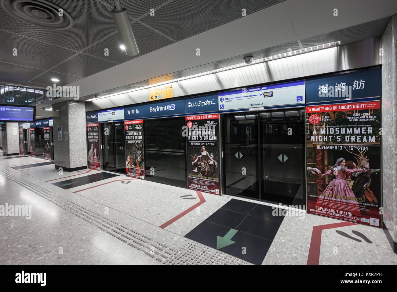 SINGAPORE OCTOBER 18, 2014 The Mass Rapid Transit is a rapid transit