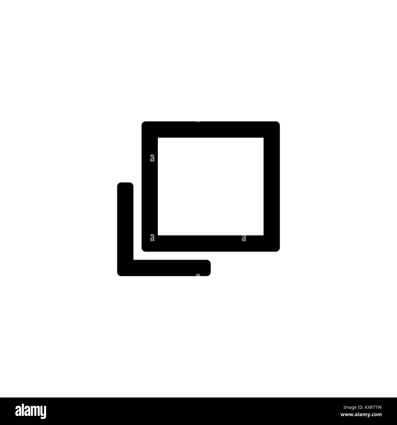 Layers icon for simple flat style ui design. Stock Vector