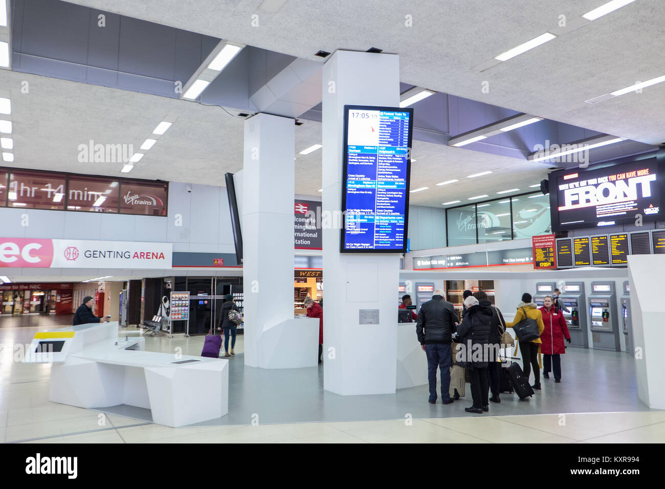 travellers,travelling,at,Birmingham International,train,station,serving,Exhibition, centre, and