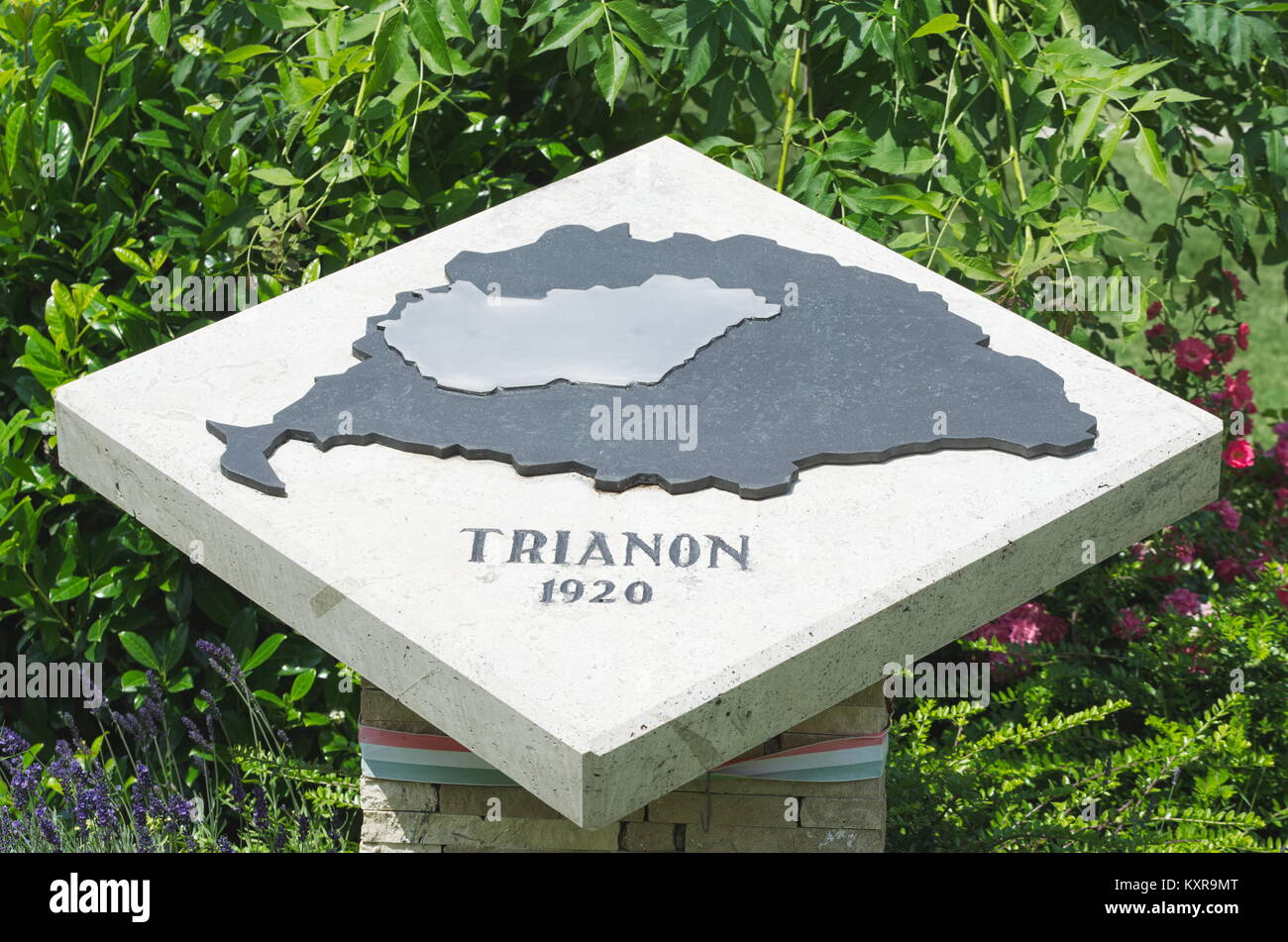 Trianon Memorial Stone In Balatonfured Hungary Stock Photo Alamy