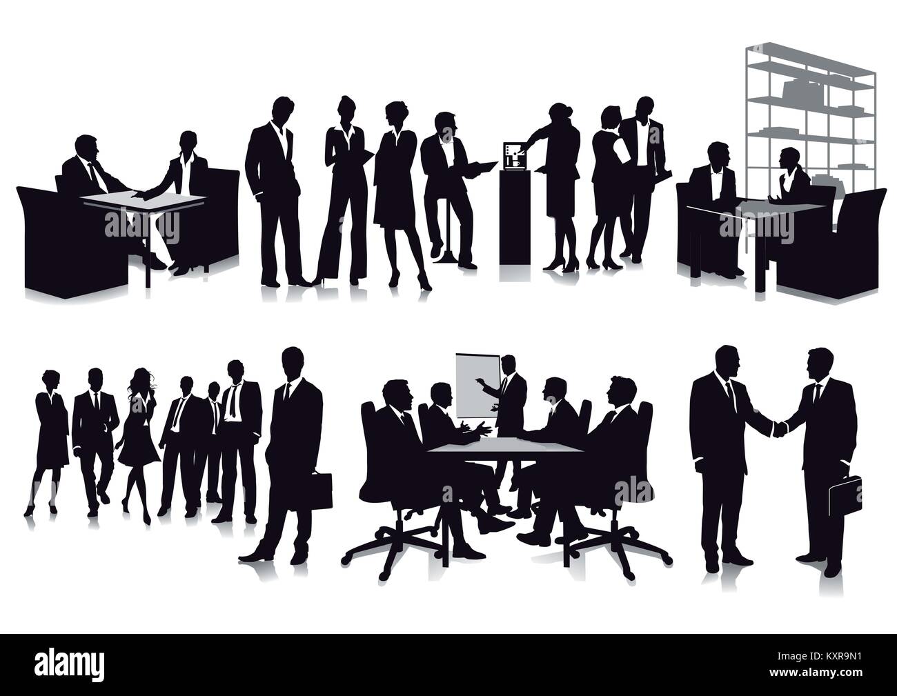 Business meeting and presentation Stock Vector