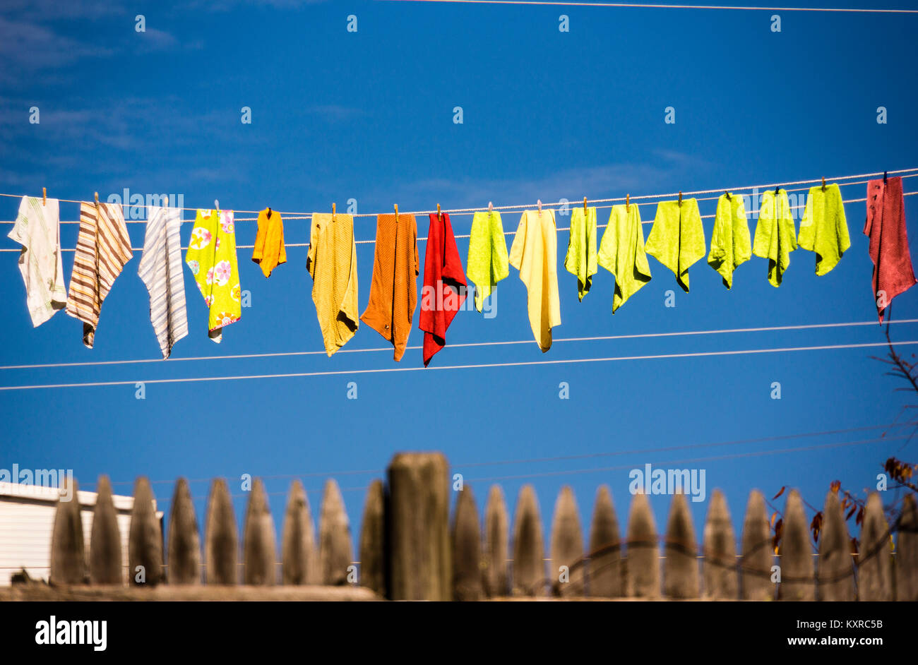 Clothesline New Britain, Connecticut, USA Stock Photo Alamy