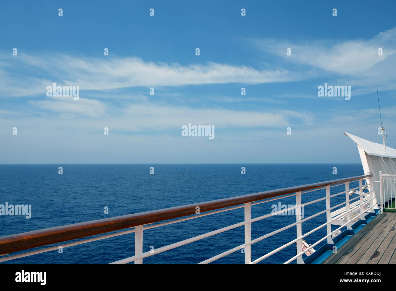 View from the deck of a cruise ship Stock Photo - Alamy