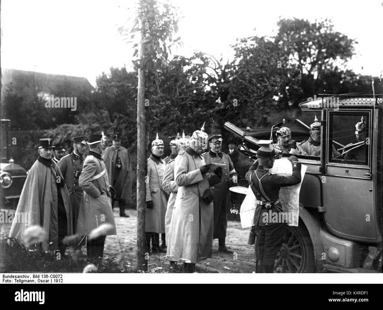 Bundesarchiv Bild 136-C0072, Sachsen, Manöver, Kaiser Wilhelm II. Stock Photo