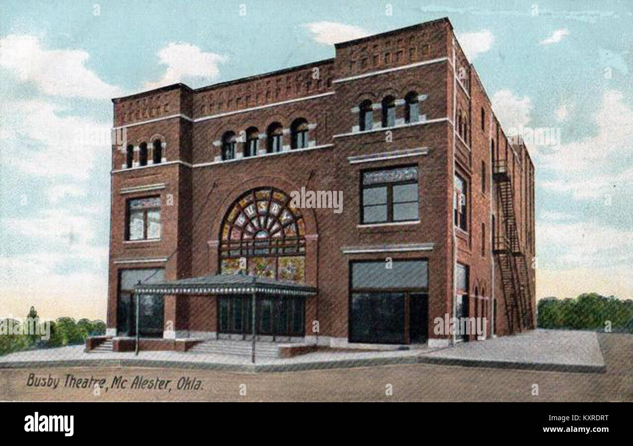 Busby Theater, McAlester, OK Stock Photo Alamy