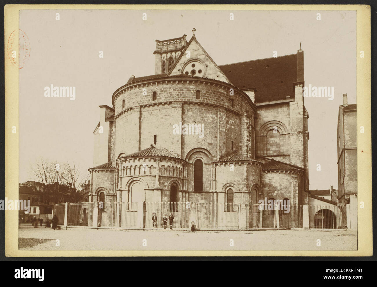 Cathédrale Saint-Caprais d'Agen - J-A Brutails - Université Bordeaux Montaigne - 1461 Stock Photo
