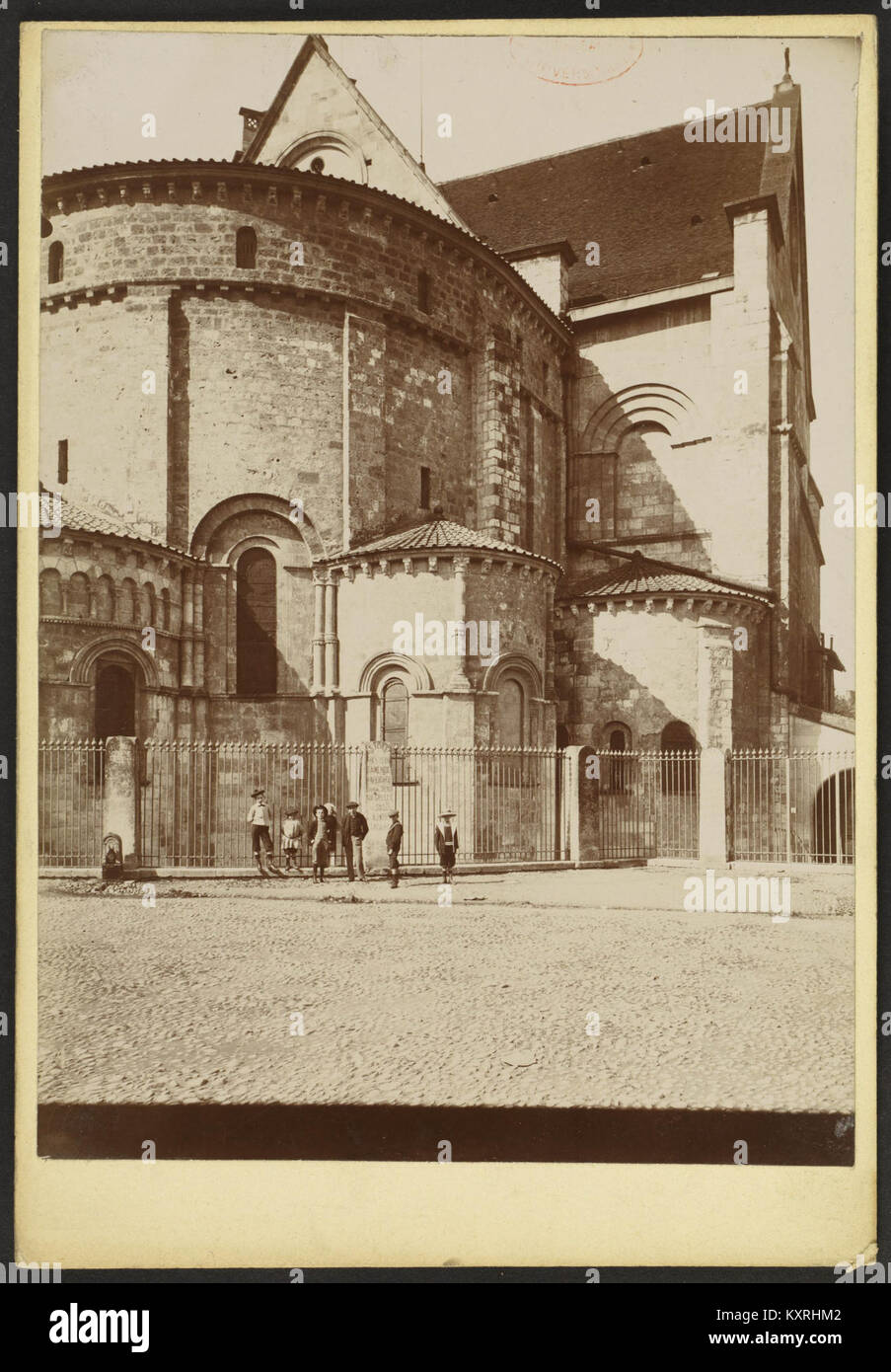 Cathédrale Saint-Caprais d'Agen - J-A Brutails - Université Bordeaux Montaigne - 1462 Stock Photo