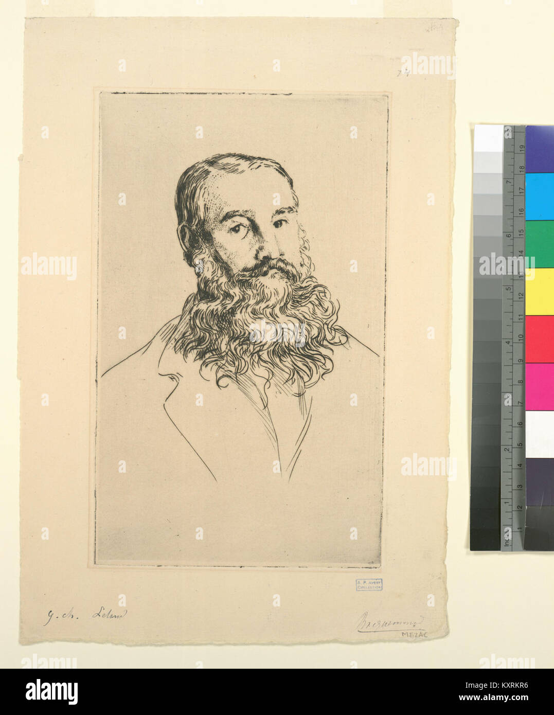 Charles Leland, poète américain (NYPL b14504927-1129429 Stock Photo - Alamy