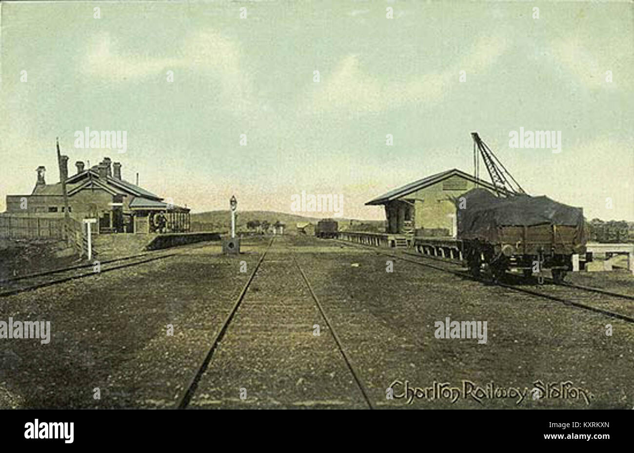 Charlton railway station, Victoria Stock Photo Alamy