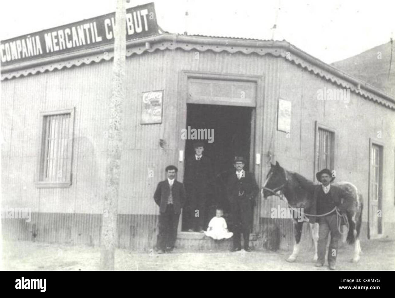 Chubut Mercantile Company, Comodoro Rivadavia ca.1911 Stock Photo
