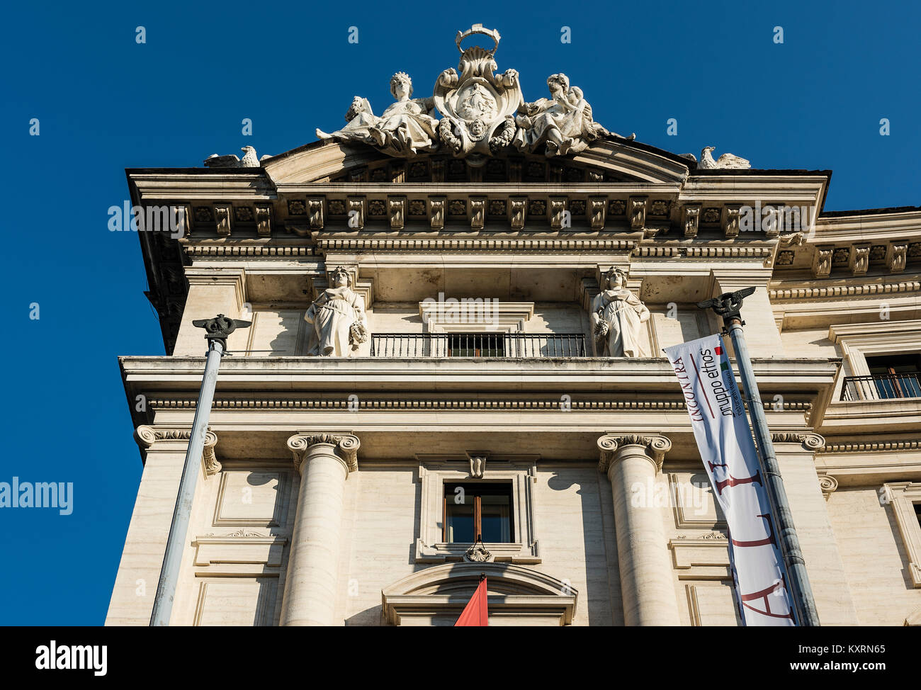 Piazza della Repubblica, Rome Italy. Stock Photo