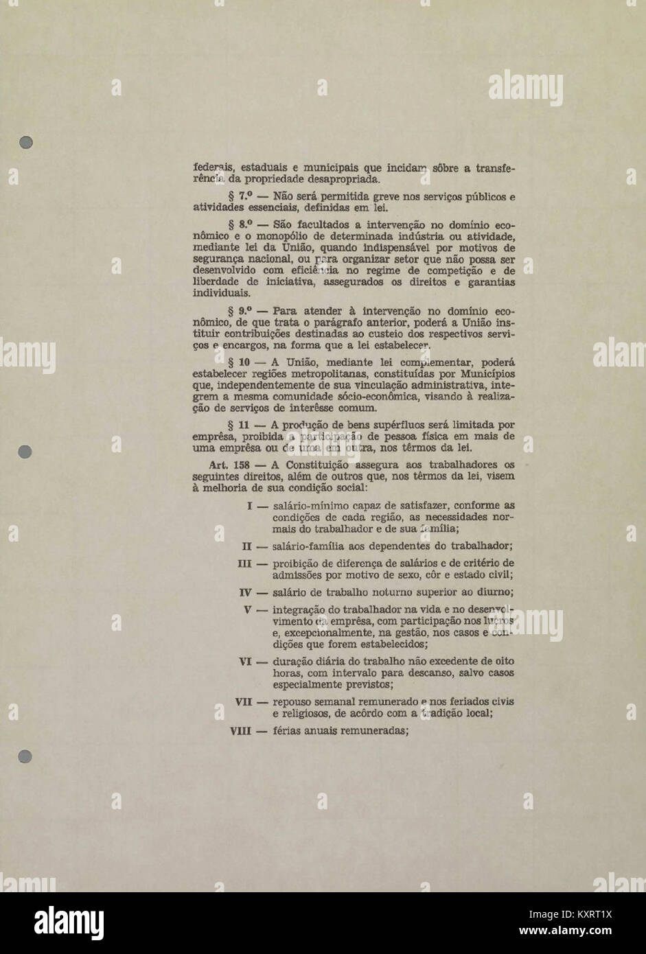 The 1967 Constitution of Brazil, page 65, is a key document in ...