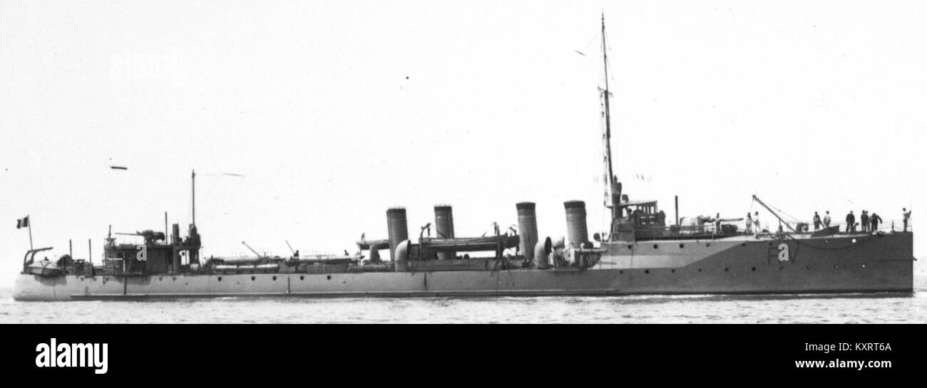 Contretorpilleur Commandant Rivière (RV) (classe Bouclier Stock Photo