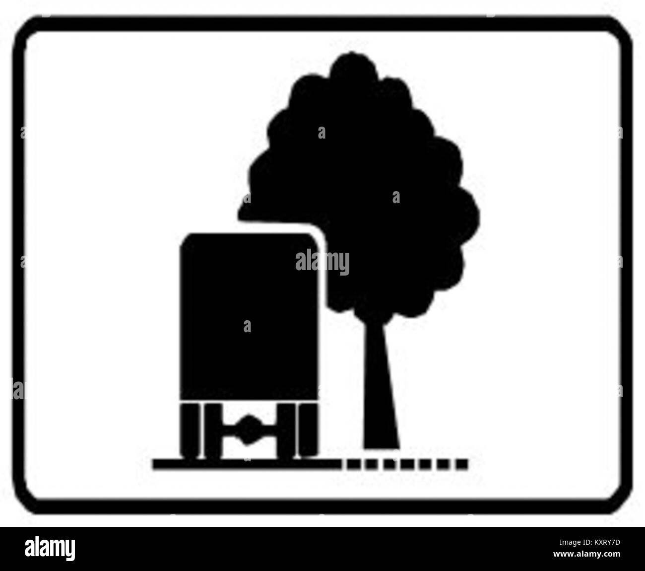 Road users warning sign Black and White Stock Photos & Images - Alamy