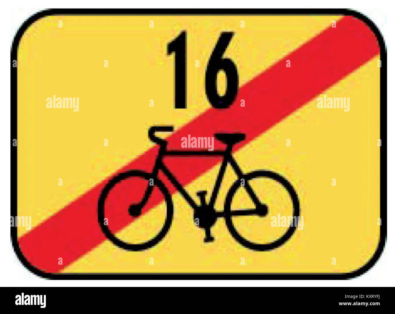 CZ-IS21d Konec cyklistické trasy Stock Photo - Alamy