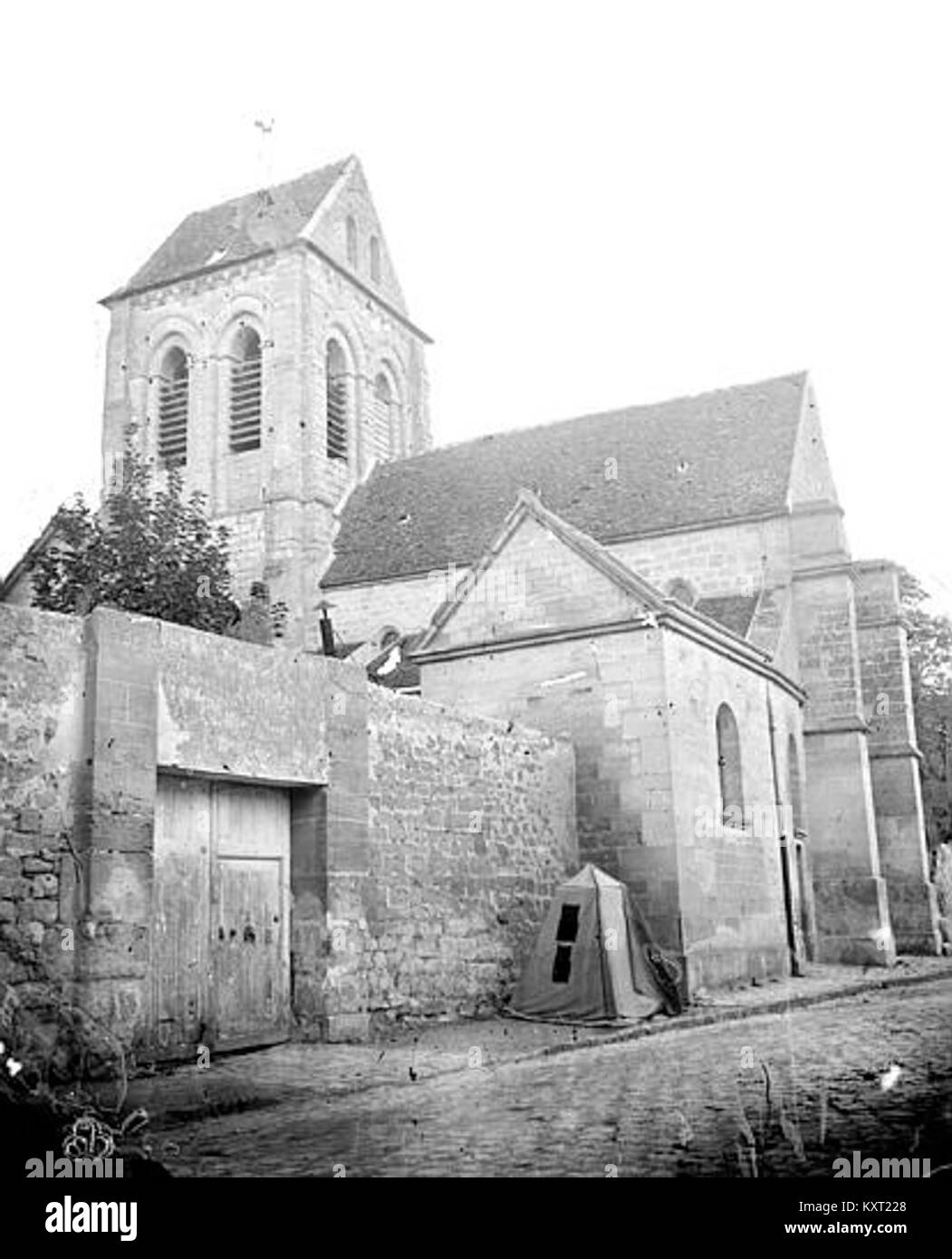 Eglise - Clocher - Saint-Ouen-l'Aumône - Médiathèque de l'architecture et du patrimoine - APMH00011526 Stock Photo