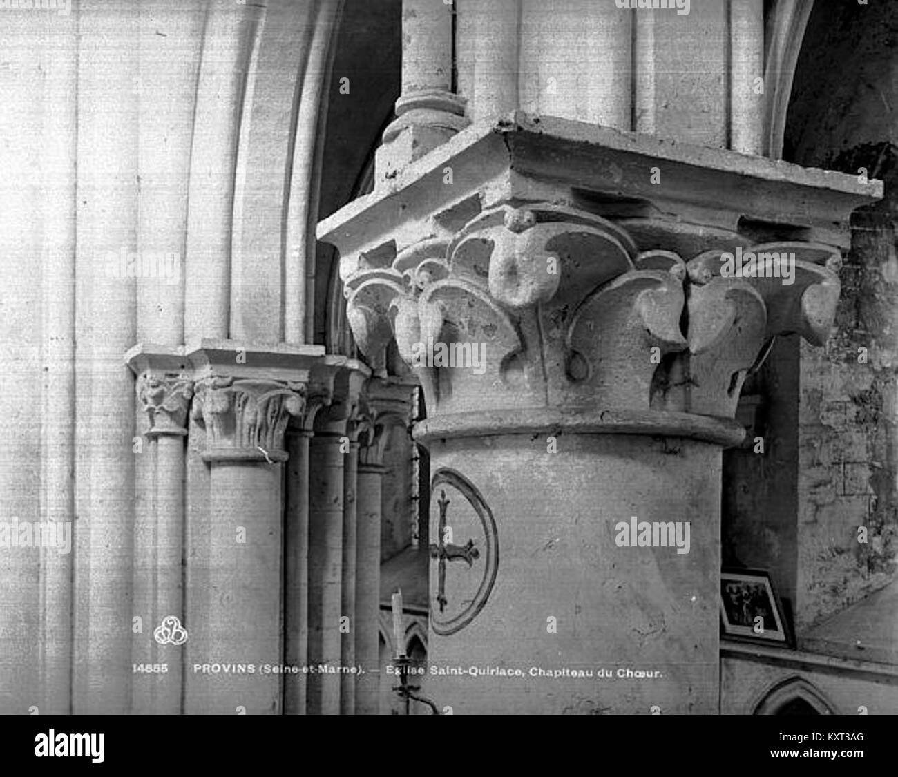 The Eglise Saint-Quiriace in Provins, France, displays intricately ...