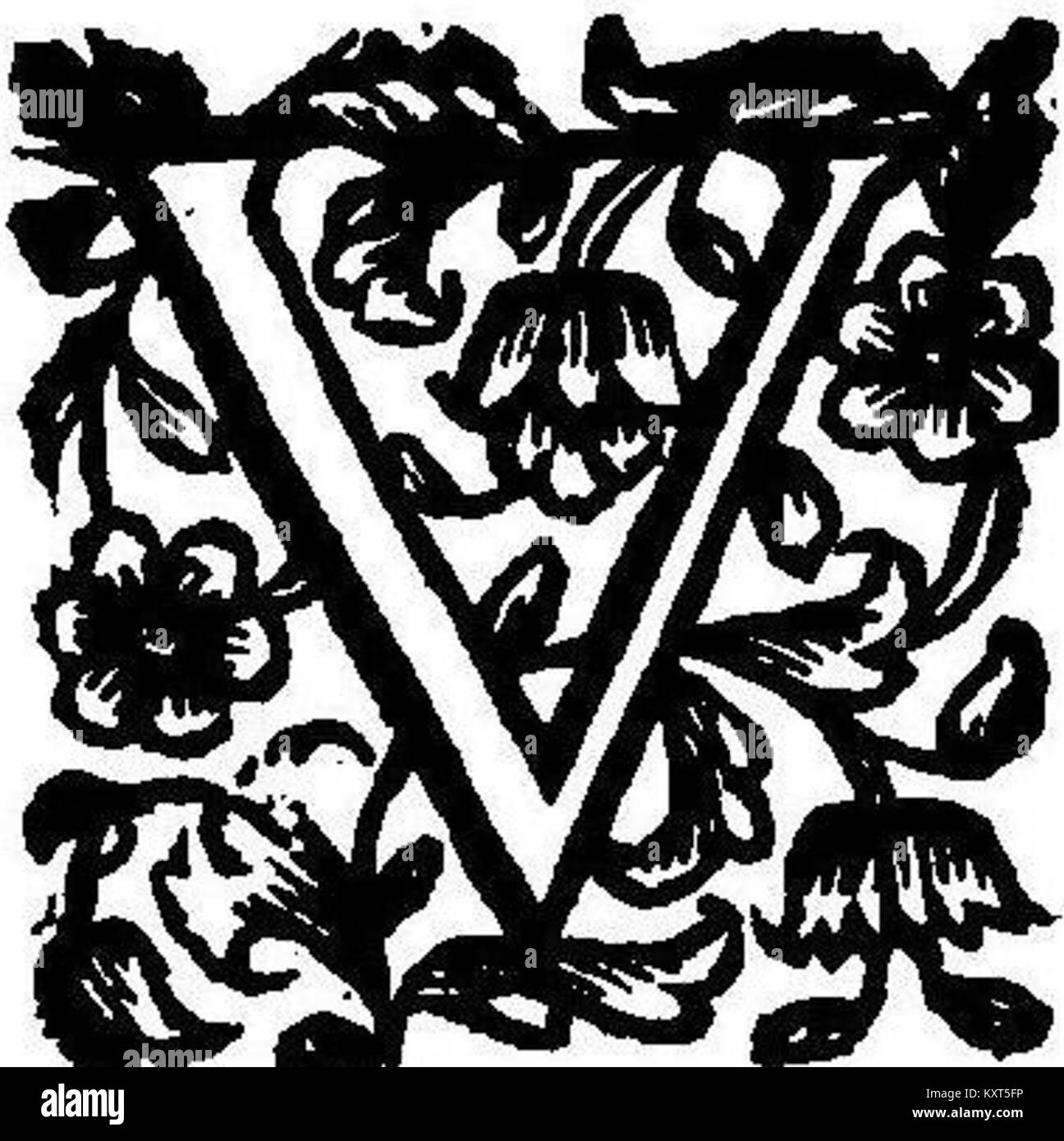 Venicitan Script 17th century cropped Black and White Stock Photos & Images - Alamy